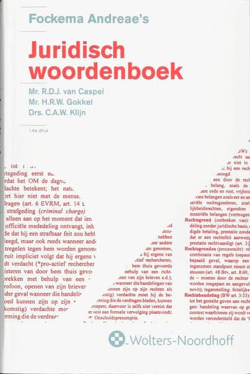Fockema Andreaes Juridisch Woordenboek 9789001202873, Verzenden, Gelezen, R.D.J. van Caspel