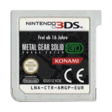 3DS Metal Gear Solid: Snake Eater 3D, Verzenden, Zo goed als nieuw