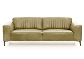 Bankstel Aspen - rechte banken - Beige, Nieuw, Leer
