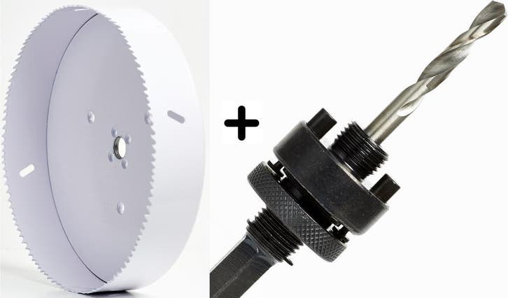 Set 200mm Gatzaag BI-METAL HSS-E Co8%, Doe-het-zelf en Verbouw, Gereedschap | Boormachines, Boormachine, Nieuw, Minder dan 400 watt