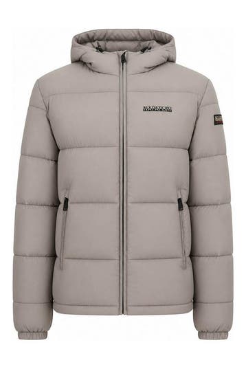 Napapijri Winterjas in maat L Grijs, Verzenden, Zo goed als nieuw, Overige kleuren, Napapijri