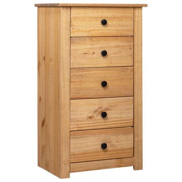 vidaXL Dressoir Panama Range 46x40x89 cm grenenhout, Verzenden, Nieuw, Grenenhout, Minder dan 50 cm