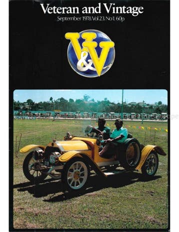 1978 VETERAN AND VINTAGE MAGAZINE 1 ENGELS, Nieuw, Author