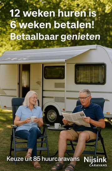 Huur een caravan, 86 huurcaravans, stapelbed, caravanverhuur, Caravans en Kamperen