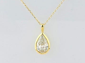 Zonder minimumprijs - Ketting met hanger - 14 karaat Geel