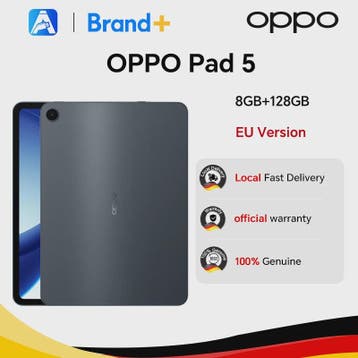 OPPO Pad 5 Zwart 12.1" 2.8K WiFi Tablet - 8GB RAM, 128GB Ops, Verzenden, Nieuw