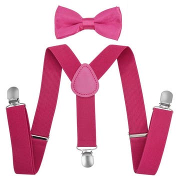 Fako Fashion - Kinder Bretels Met Vlinderstrik - 65cm -, Verzenden, Nieuw