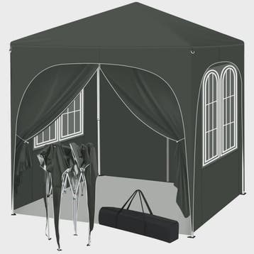 Pop-up Tuinpaviljoen 2x2m met Zijwanden - UV-bescherming & W, Verzenden, Nieuw
