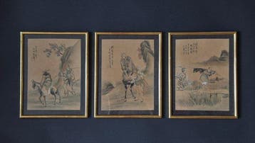 Consistent Trio of Chinese Album Leaves – Shanghai School