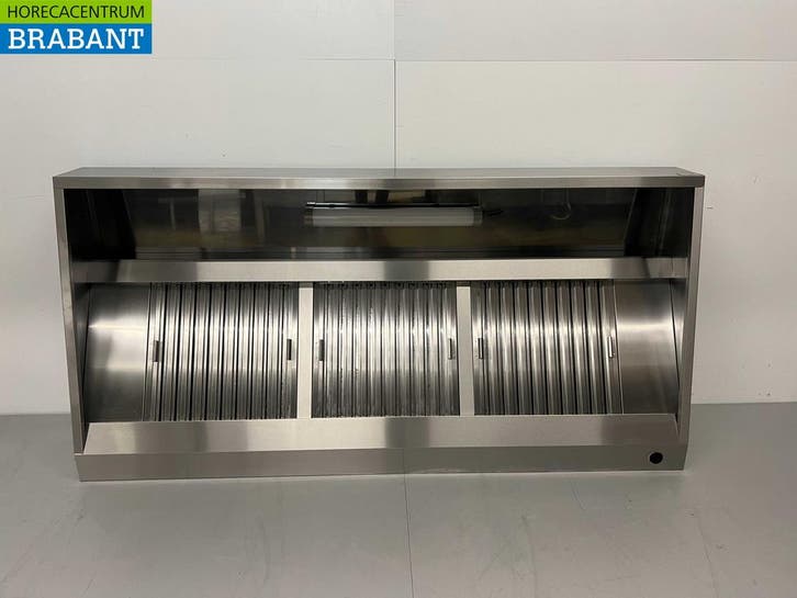 RVS Afzuigkap Dampkap met lamellen filters Premium-line 200, Zakelijke goederen, Horeca | Keukenapparatuur, Nieuw in verpakking