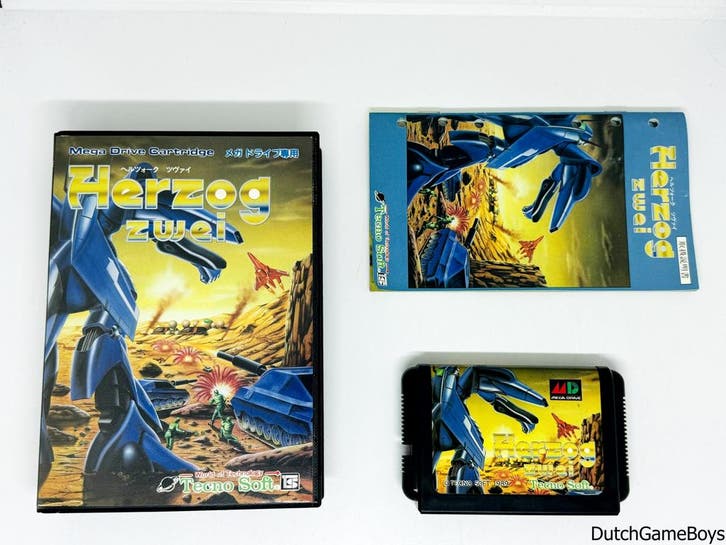 Sega Megadrive - Herzog Zwei - Japan, Spelcomputers en Games, Games | Sega, Gebruikt, Verzenden
