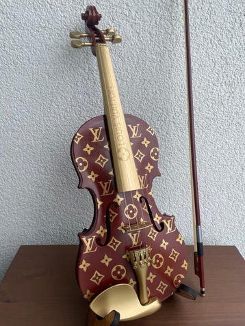 J.Reinhardt - Custom Louis Vuitton Violin - Copper Brown &