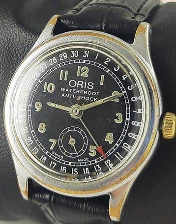 Oris - Waterproof Anti-Shock Mechanical Pointer Date -, Nieuw