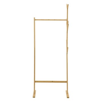[en.casa] Bamboe kledingrek Nordreisa met kapstok 65x40x170, Verzenden, Nieuw