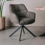 *WOONWINKEL* Tower Living Alba Draaibare Eetkamerstoel Donke, Verzenden, Nieuw, Bruin