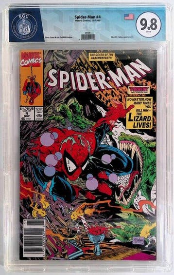 Spider-Man #4 - EGC 9.8 - 1 Graded comic - Eerste druk -, Boeken, Nieuw