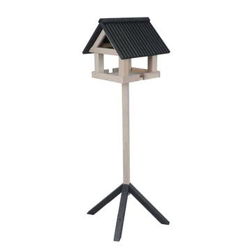 Vogelvoederhuis Grey Wash met Paal en Antraciet Latten Dak –, Tuin en Terras, Vogelhuisjes en Vogelbaden, Verzenden, Nieuw