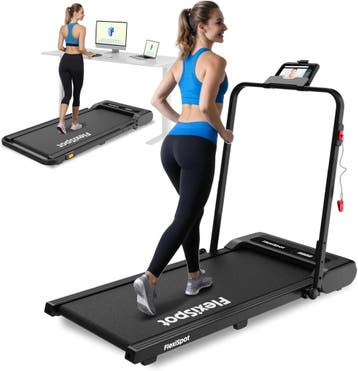 Loopband - Walking pad - Wandelband - 1-6 km/u - Zwart - WP0, Verzenden, Zo goed als nieuw