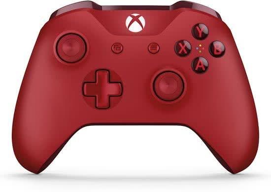 Xbox One S Controller - Rood - Microsoft (origineel) Xbox, Spelcomputers en Games, Spelcomputers | Xbox | Accessoires, Zo goed als nieuw