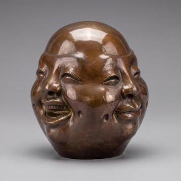 sculptuur, Boeddha “Gemoedsstemmingen” groot formaat - 15 cm