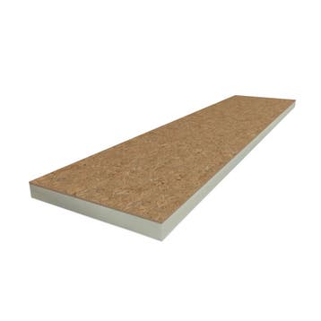 PIR + OSB 2600x600x120+9mm Rd: 5,45 (=1,56 mÂ²), Nieuw, Hardschuim (Pir), Minder dan 4 cm, Minder dan 5 m²