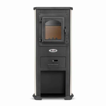 Houtkachel Gietijzer | 8.5KW | Nieuw | Scherpe Prijs, Hoog rendement (Hr), Minder dan 60 cm, Ophalen of Verzenden, 80 cm of meer