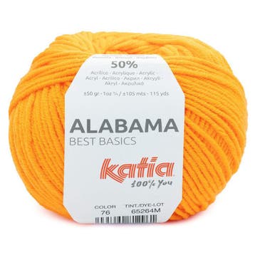 Katia Alabama - 76 meloengeel - Katoen/Acryl Garen, Ophalen of Verzenden, Nieuw