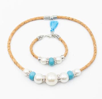 Sieraden set - Joias do Azure - Armband en ketting, Ophalen of Verzenden, Nieuw
