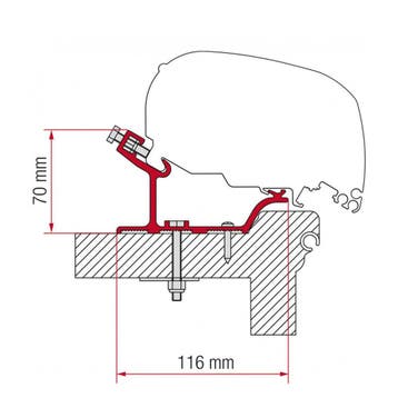 Fiamma Hobby Easy/Ontour/Adria Adora Kit F65/F80, Caravans en Kamperen, Camper-accessoires, Ophalen of Verzenden, Nieuw