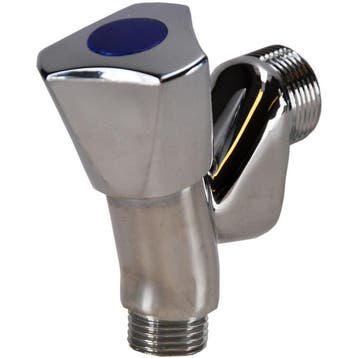 Riko Beluchterkraan Kiwa 1/2 met knop - Chroom, Doe-het-zelf en Verbouw, Sanitair, Ophalen of Verzenden, Nieuw