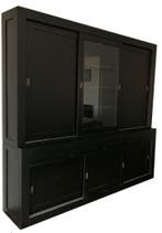 Buffetkast zwart XL greeploos 260 x 240cm dichte zijdeuren, Huis en Inrichting, Ophalen of Verzenden, Nieuw