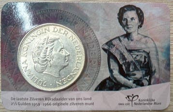 Nederland. 2 1/2 Gulden 1960 (Zonder minimumprijs)