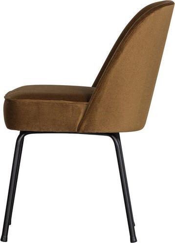 WOOOD Vogue Eetkamerstoel - Fluweel - Honinggeel - 83x50x60, Verzenden, Nieuw