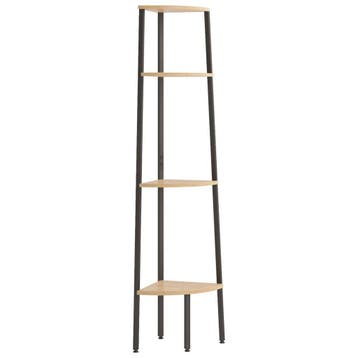 Boekenrek hoekmodel | Staal/Hout | Laatste Stuk!, Huis en Inrichting, Kasten | Overige, Ophalen of Verzenden, Zo goed als nieuw