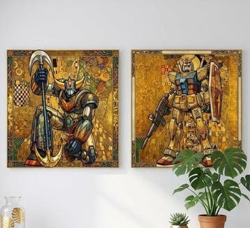 daveY - SET OF 2: GOLDEN MECHA LEGENDS, Nieuw