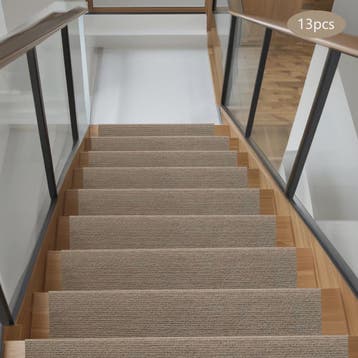 13x Beige Antislip Traptrede Matten - 55x24cm - Bescherming, Verzenden, Nieuw