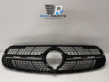 Grille - Diamond - Zwart   Chroom - Camera uitsparing -..., Verzenden, Nieuw