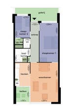 Appartement te huur in Breda - 64 m² - 1 kamer(s), Huizen en Kamers, Huizen te huur, Appartement, Breda, Noord-Brabant