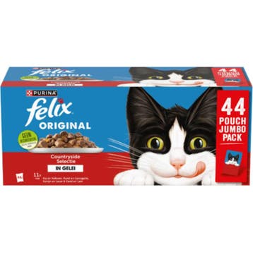 Felix Original Countryside Selectie in Gelei 44 x 85 gr, Verzenden, Nieuw