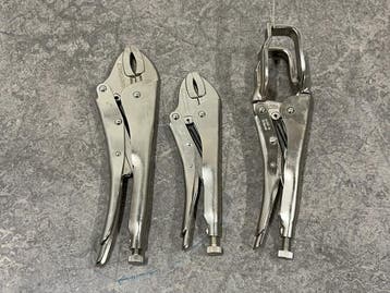 Veiling - Chroom vanadium griptangen set 3-delig, Nieuw