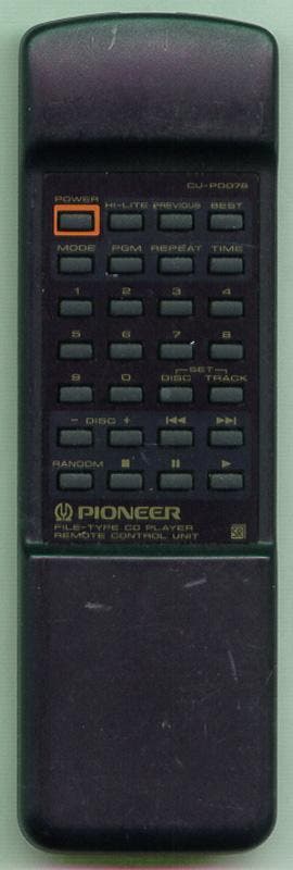Afstandsbediening Pioneer cu-pd078 pww1108, Ophalen of Verzenden, Nieuw, Origineel