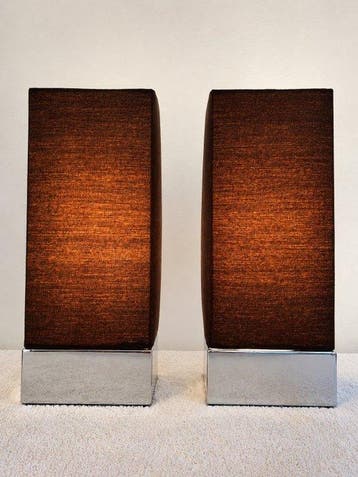 Jan des Bouvrie - Tafellamp - Chroom, Textiel - Touch lamps