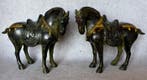 Beeld, Set Tang-Dynasty stijl paarden 33 cm / 8.5 KG - 27.5