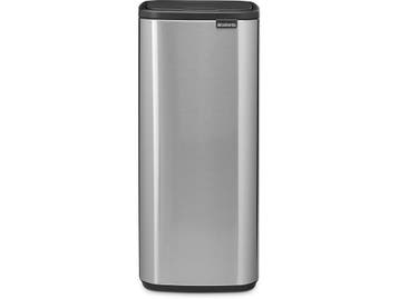 Brabantia Bo Touch Bin - Prullenbak - 30 liter - Matt Steel, Verzenden, Zo goed als nieuw