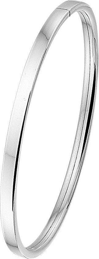 The Jewelry Collection - Bangle Dop Vlakke Buis 4 X 60 mm -, Verzenden, Nieuw