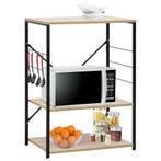 vidaXL Magnetronkast 60x39,6x79,5 cm bewerkt hout zwart en, Huis en Inrichting, Verzenden, Nieuw