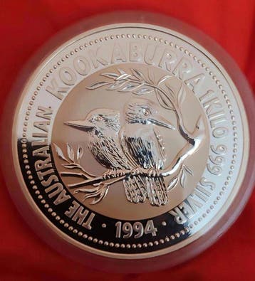 Australië. 30 Dollars 1994, Kookaburra, 1 Kg