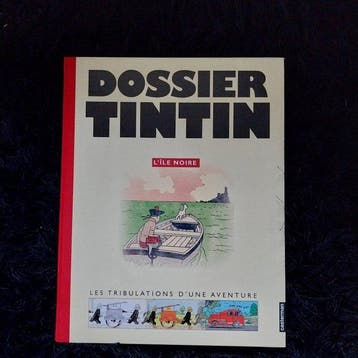 Tintin - 1 Boek Dossier TINTIN- Het zwarte eiland afm., Nieuw