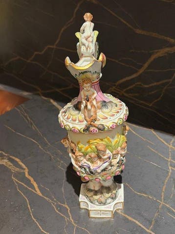 Capodimonte - Karaf - Keramiek - Porseleinen kan