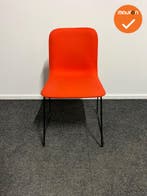 Lensvelt vergaderstoel - rood gestoffeerd met zwart onderste, Vergader- of Presentatieruimte, Ophalen of Verzenden, Gebruikt, Stoel